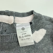 Load image into Gallery viewer, Girls Target, knitted cotton sweater / jumper, GUC, size 000,  