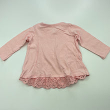 Load image into Gallery viewer, Girls Target, pink cotton long sleeve top, GUC, size 000,  