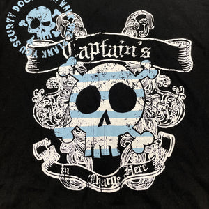 Boys Nite Club, black cotton t-shirt / top, skull, NEW, size 4,  