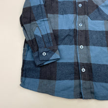 Load image into Gallery viewer, Boys Tilt, blue check cotton long sleeve shirt, NEW, size 3,  