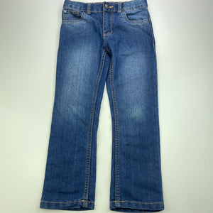 Boys 1964 Denim Co, blue denim jeans, adjustable, Inside leg: 48cm, FUC, size 5,  