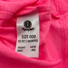 Load image into Gallery viewer, Girls Dymples, bright pink t-shirt / top, swan, NEW, size 000,  