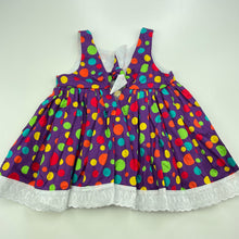 Load image into Gallery viewer, Girls COS CREATIONS, colourful cotton top, L: 39cm, EUC, size 0,  
