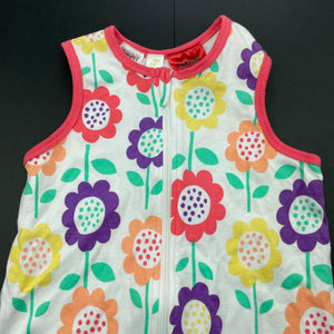 Girls Dymples, floral lightweight cotton sleeping bag, L: 52cm, EUC, size 000,  