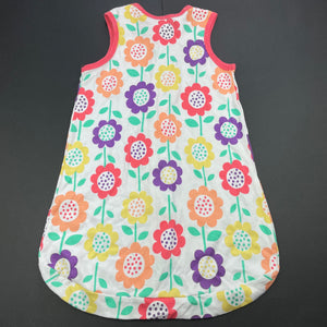 Girls Dymples, floral lightweight cotton sleeping bag, L: 52cm, EUC, size 000,  
