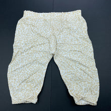 Load image into Gallery viewer, Girls Fox &amp; Finch, lightweight animal print pants / bottoms, elasticated, EUC, size 0,  