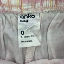 Load image into Gallery viewer, Girls Anko, checked cotton shorts, elasticated, EUC, size 0,  