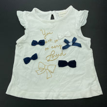 Load image into Gallery viewer, Girls Fagottino, white stretchy top, GUC, size 00,  