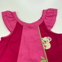 Load image into Gallery viewer, Girls Gymboree, lightweight cotton dress, koalas, EUC, size 1, L: 48cm