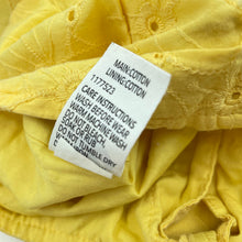 Load image into Gallery viewer, Girls KID, yellow broderie cotton cropped top, GUC, size 12,  
