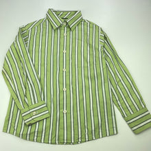 Load image into Gallery viewer, Boys BLAZER, striped cotton long sleeve shirt, GUC, size 6,  