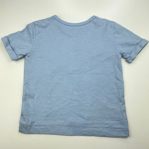 Boys Target, blue cotton t-shirt / top, shark, GUC, size 2,  