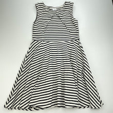 Load image into Gallery viewer, Girls Target, black &amp; white stripe party dress, EUC, size 8, L: 64cm