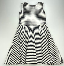 Load image into Gallery viewer, Girls Target, black &amp; white stripe party dress, EUC, size 8, L: 64cm