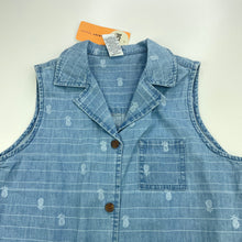 Load image into Gallery viewer, Girls Target, chambray cotton tie front shirt, NEW, size 10,  