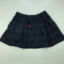 Load image into Gallery viewer, Girls Cotton On, lined cotton skirt, elasticated, wash fade, FUC, size 4,  
