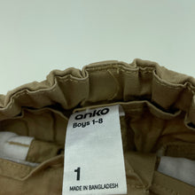 Load image into Gallery viewer, Boys Anko, stretch cotton shorts, adjustable, FUC, size 1,  