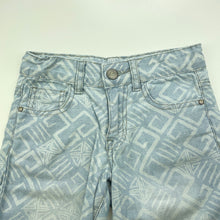 Load image into Gallery viewer, Boys Pumpkin Patch, patterned denim shorts, adjustable, FUC, size 6,  