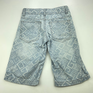 Boys Pumpkin Patch, patterned denim shorts, adjustable, FUC, size 6,  