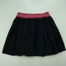 Load image into Gallery viewer, Girls Milkshake, black pleated skirt, elasticated, L: 28cm, FUC, size 4,  