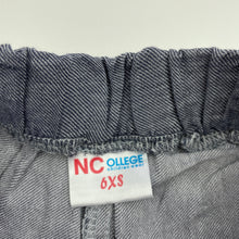 Load image into Gallery viewer, Girls N College, lightweight cotton shorts, elasticated, GUC, size 6,  