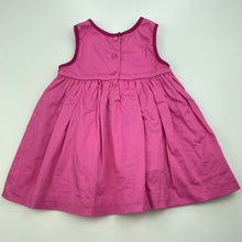 Load image into Gallery viewer, Girls Pumpkin Patch, cotton lined casual dress, GUC, size 000, L: 34cm