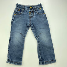 Load image into Gallery viewer, Boys Junior J, denim pants, adjustable, Inside leg: 28.5cm, FUC, size 1,  