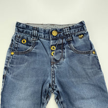 Load image into Gallery viewer, Boys Junior J, denim pants, adjustable, Inside leg: 28.5cm, FUC, size 1,  