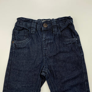Boys Next, dark denim jeans, adjustable, Inside leg: 34.5cm, GUC, size 2,  