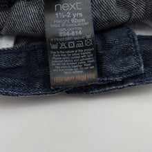 Load image into Gallery viewer, Boys Next, dark denim jeans, adjustable, Inside leg: 34.5cm, GUC, size 2,  