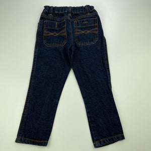 Boys Nutmeg, dark denim jeans, adjustable, Inside leg: 35cm, EUC, size 2,  