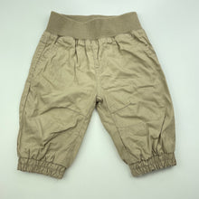 Load image into Gallery viewer, Boys Tiny Little Wonders, lined cotton pants, elasticated, EUC, size 000,  