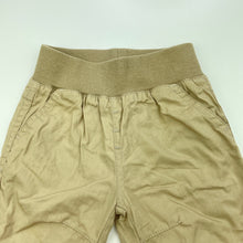 Load image into Gallery viewer, Boys Tiny Little Wonders, lined cotton pants, elasticated, EUC, size 000,  