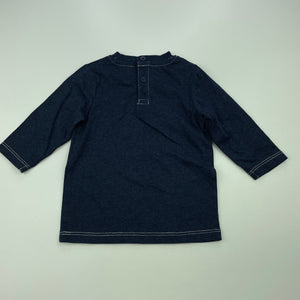 Boys Baby Berry, soft feel long sleeve top, dad, EUC, size 00,  