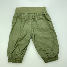 Load image into Gallery viewer, Boys Tiny Little Wonders, lined cotton pants, elasticated, EUC, size 000,  