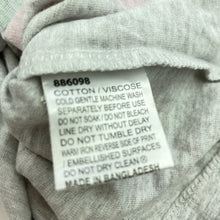 Load image into Gallery viewer, Girls Favourites, grey marle long sleeve top, rainbow, EUC, size 0,  