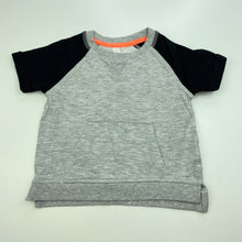 Load image into Gallery viewer, Boys Dymples, grey &amp; black short sleeve top, EUC, size 0,  