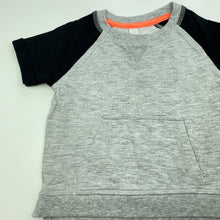 Load image into Gallery viewer, Boys Dymples, grey &amp; black short sleeve top, EUC, size 0,  