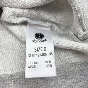Boys Dymples, grey & black short sleeve top, EUC, size 0,  
