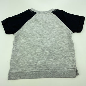 Boys Dymples, grey & black short sleeve top, EUC, size 0,  