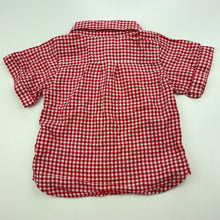 Load image into Gallery viewer, Boys OUCH, red check lightweight cotton shirt, GUC, size 00,  