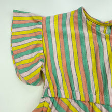 Load image into Gallery viewer, Girls Cotton On, striped casual dress, FUC, size 0, L: 38cm