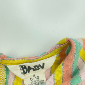 Girls Cotton On, striped casual dress, FUC, size 0, L: 38cm