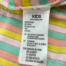 Load image into Gallery viewer, Girls Cotton On, striped casual dress, FUC, size 0, L: 38cm