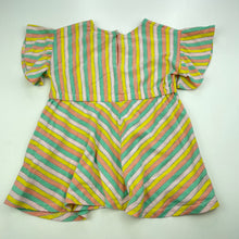 Load image into Gallery viewer, Girls Cotton On, striped casual dress, FUC, size 0, L: 38cm