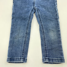 Load image into Gallery viewer, Girls Anko, blue stretch denim jeans, adjustable, Inside leg: 28cm, FUC, size 2,  