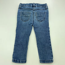 Load image into Gallery viewer, Girls Anko, blue stretch denim jeans, adjustable, Inside leg: 28cm, FUC, size 2,  