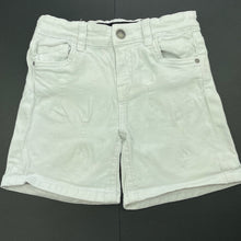 Load image into Gallery viewer, Girls Cotton On, distressed stretch denim shorts, adjustable, FUC, size 6,  