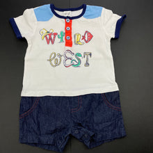 Load image into Gallery viewer, Boys Baby Berry, cotton romper, EUC, size 0,  