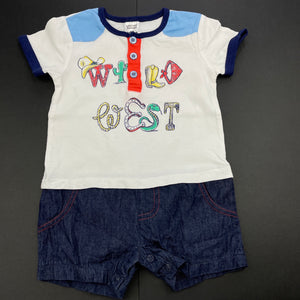 Boys Baby Berry, cotton romper, EUC, size 0,  